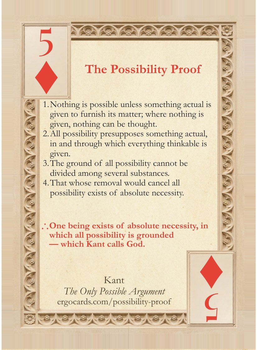 The Possibility Proof, card face