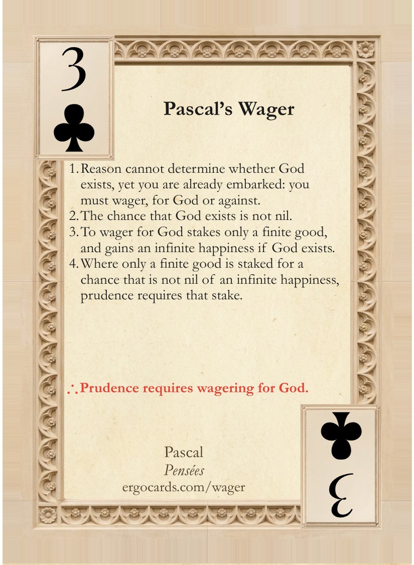 Pascal's Wager, card face